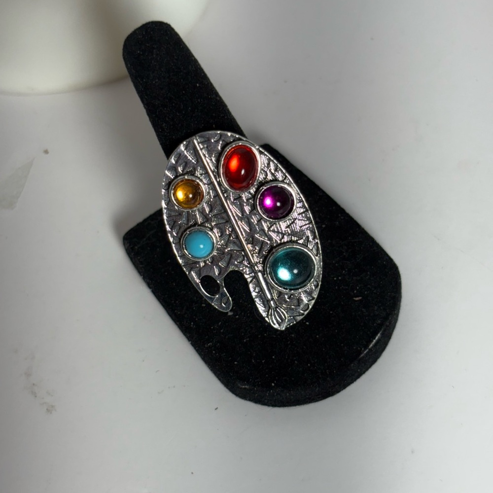 Colorful Artist Palette Brooch